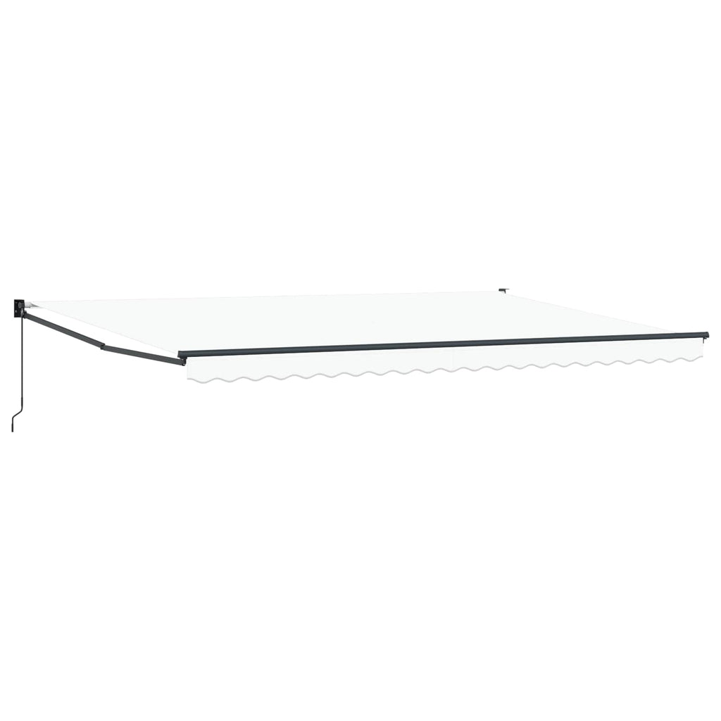 vidaXL Markiza wysuwana Biały 500 x 300 x 165 cm