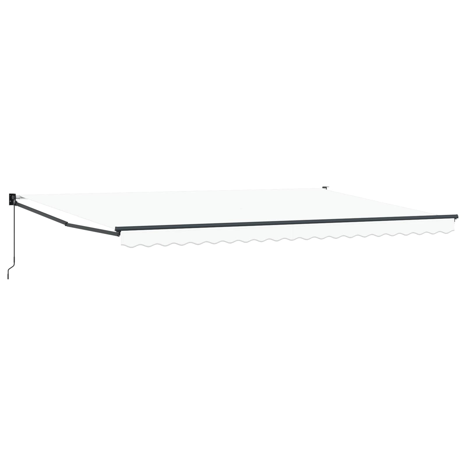 vidaXL Markiza wysuwana Biały 500 x 300 x 165 cm