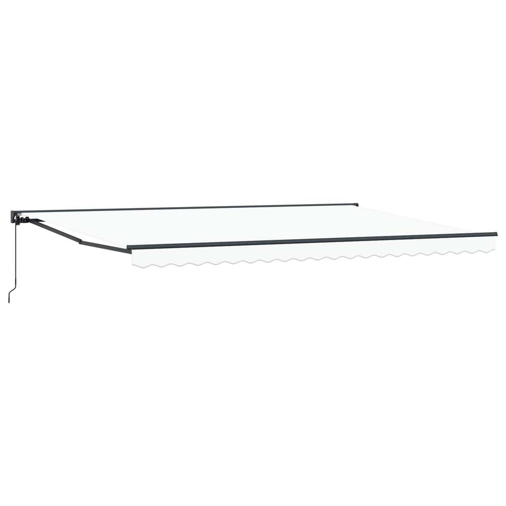 vidaXL Rama markizy Biały 500 × 300 cm Poliester z powłoką PU