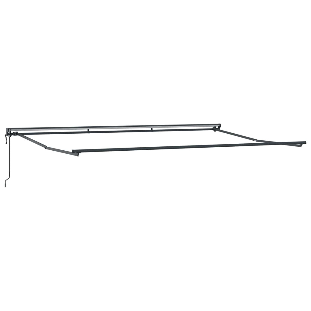 vidaXL Rama markizy Biały 500 × 300 cm Poliester z powłoką PU