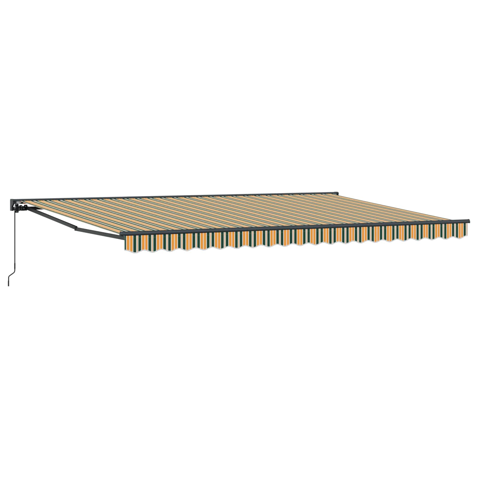 vidaXL Rama markizy Zielony i Żółty 500 × 300 cm