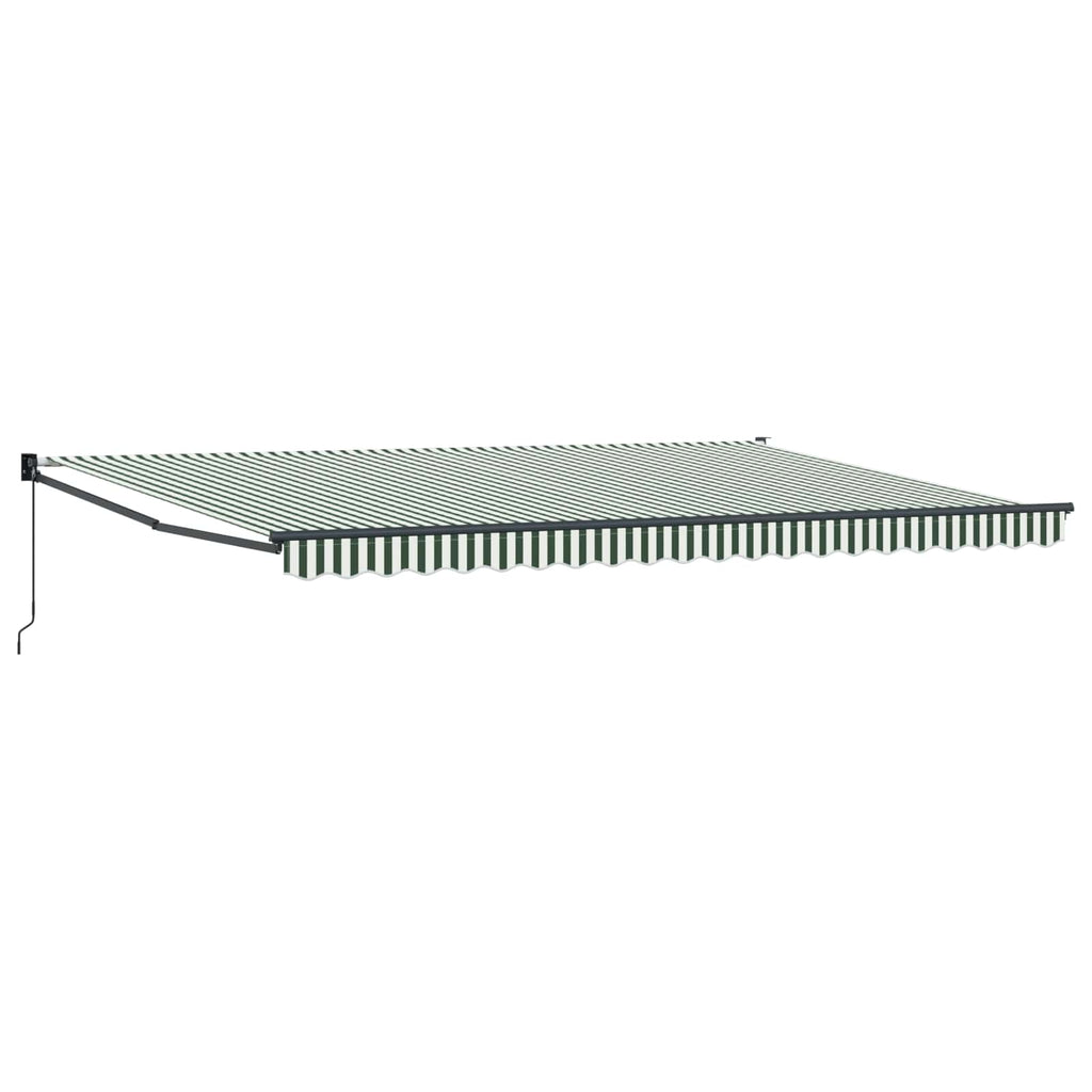 vidaXL Markiza wysuwana zielony 500 × 300 cm