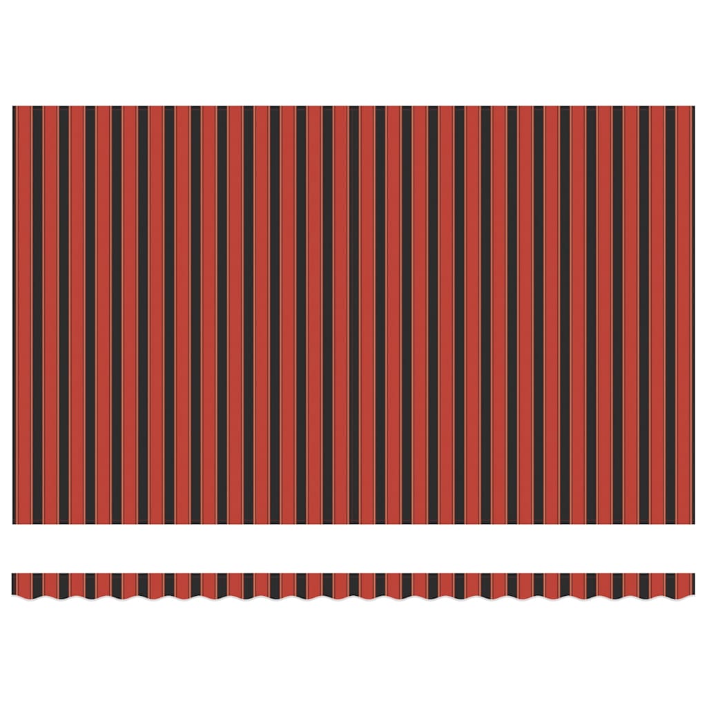 vidaXL Markiza wysuwana Pomarańczowy i brązowy 500 × 350 cm