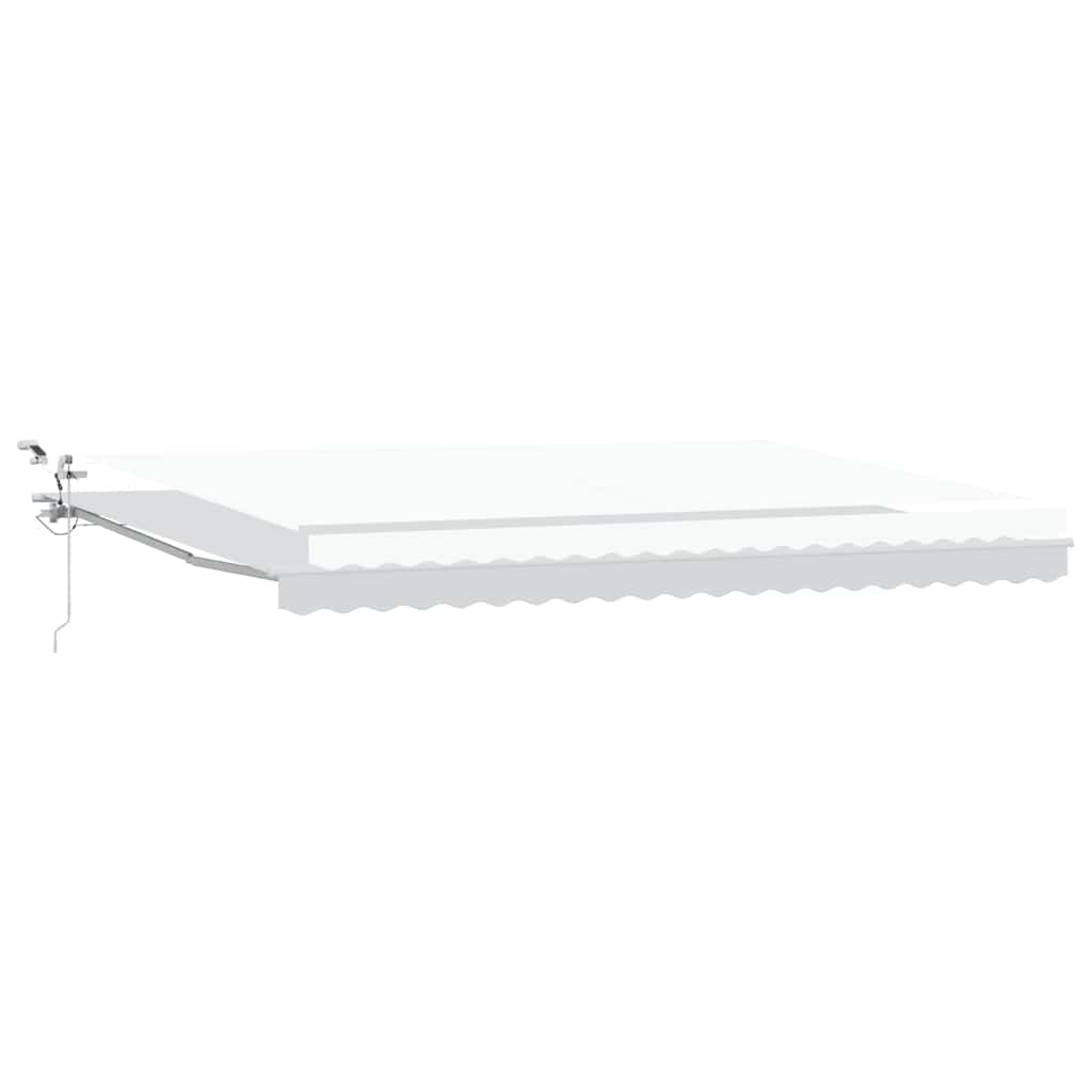vidaXL Tkanina Zadaszenia Biały 500 × 350 cm Poliester