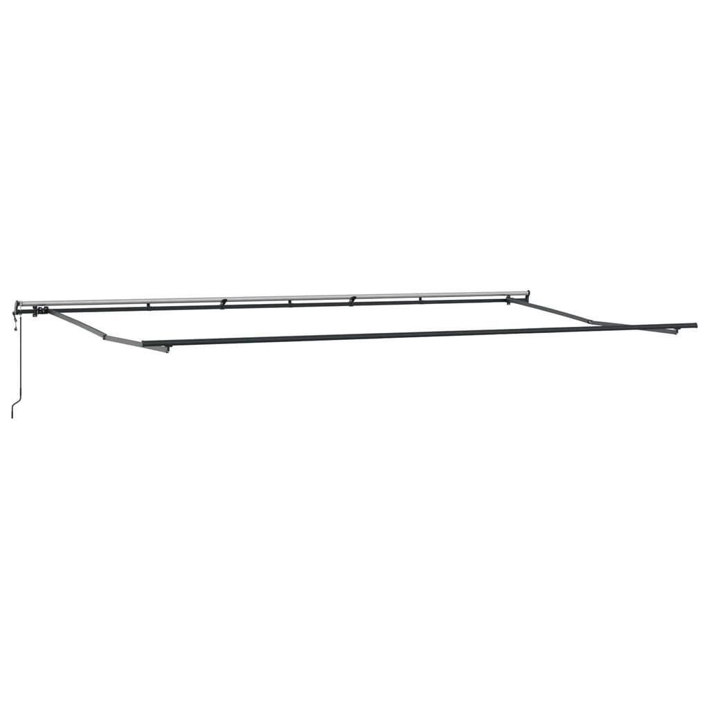 vidaXL Markiza wysuwana pomarańczowy i brązowy 600 × 300 cm