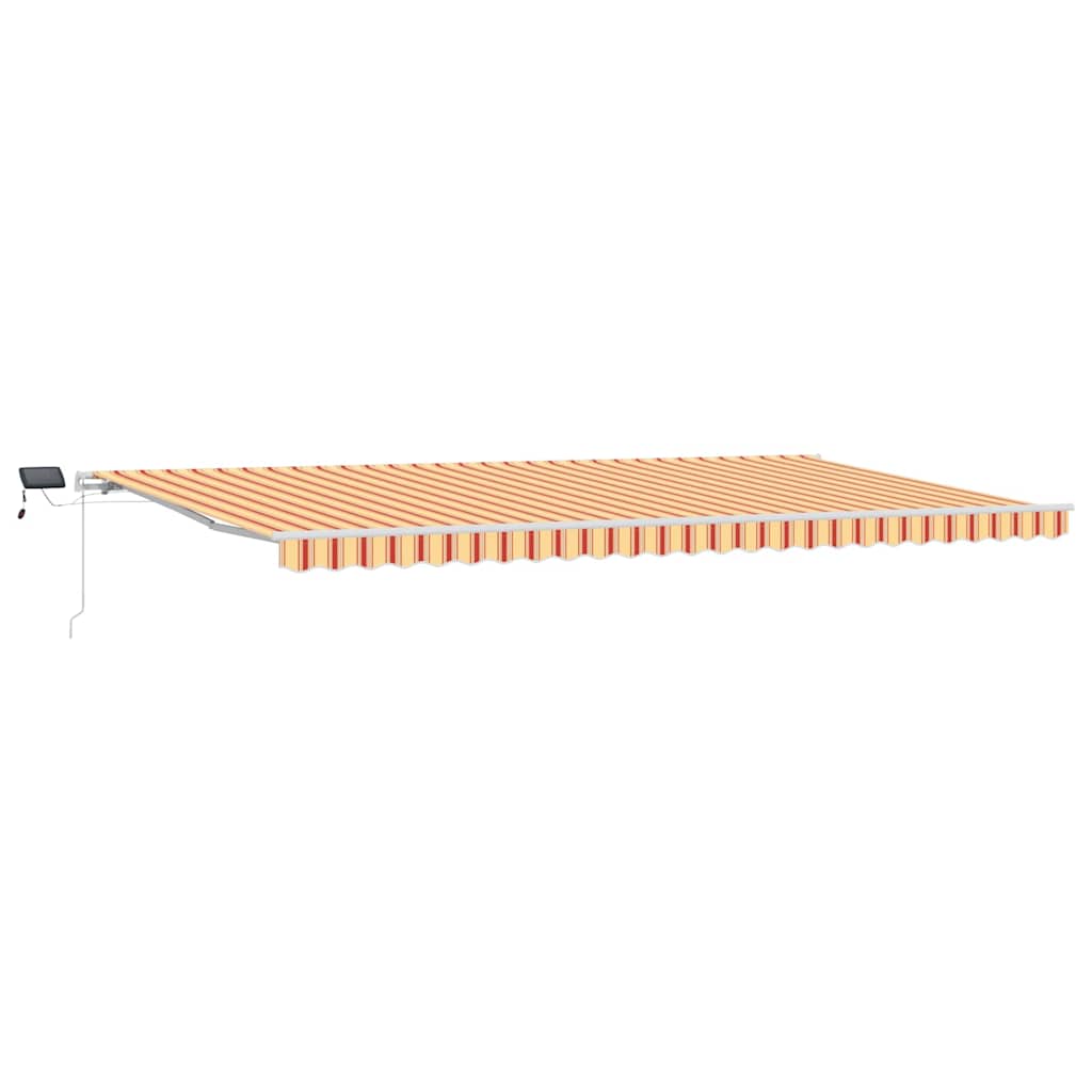 vidaXL Markiza wysuwana Żółty i pomarańczowy 600 × 300 cm