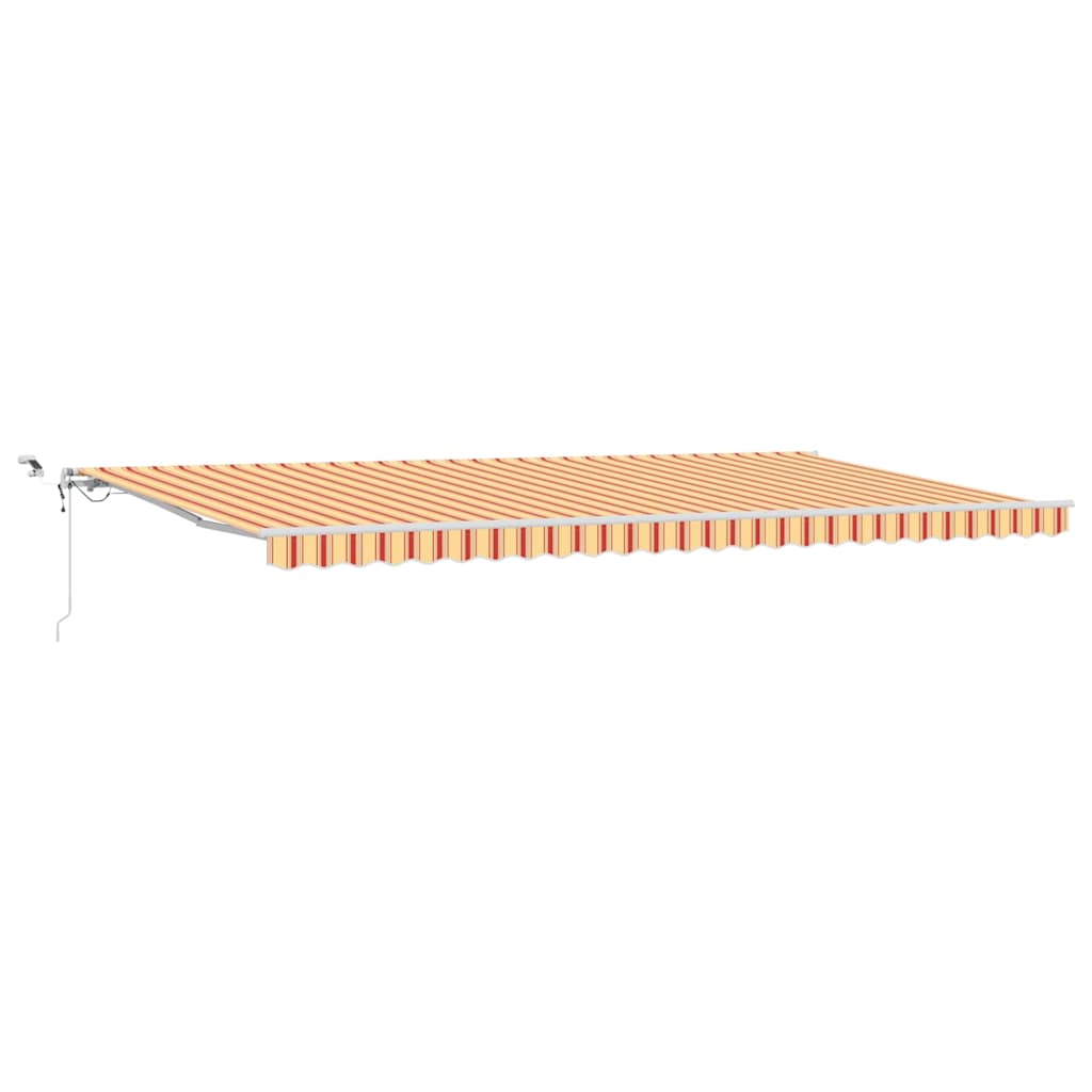 vidaXL Tkanina Zadaszenia Żółty i pomarańczowy 600 × 300 cm Poliester