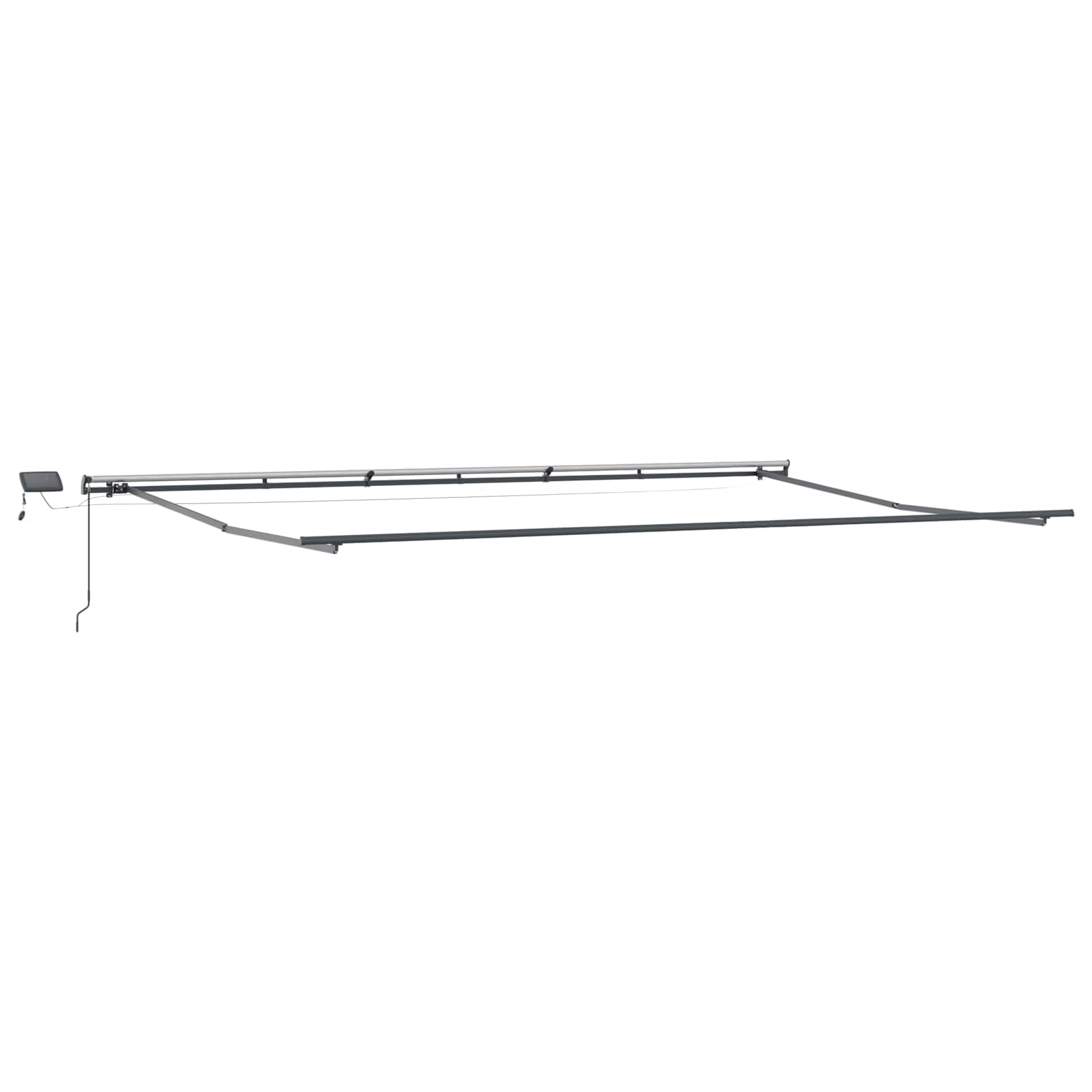vidaXL Markiza wysuwana Żółty i pomarańczowy 600 × 300 cm
