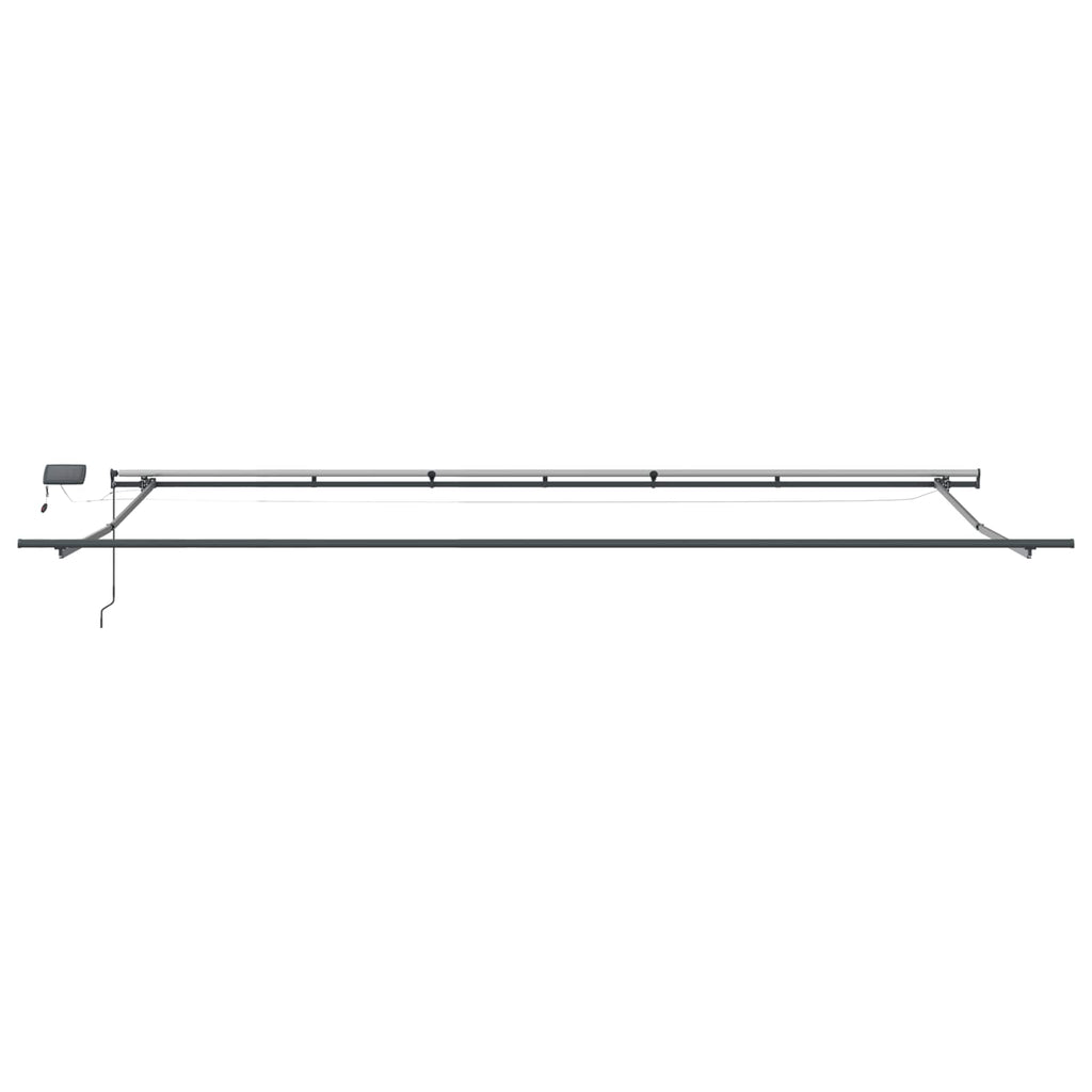 vidaXL Markiza wysuwana Żółty i pomarańczowy 600 × 300 cm