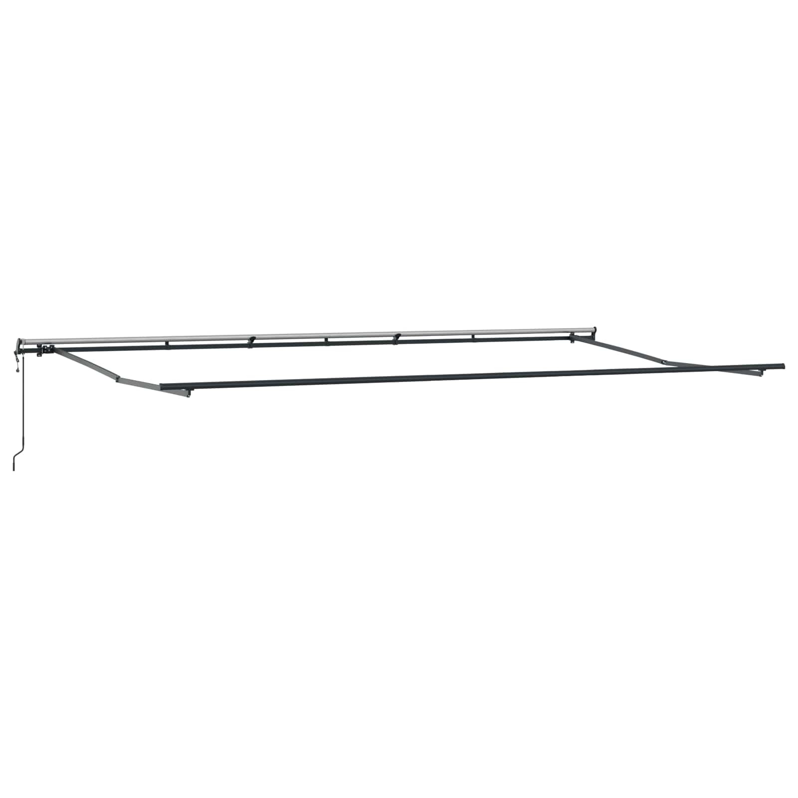 vidaXL Markiza wysuwana Żółty i pomarańczowy 600 × 300 cm