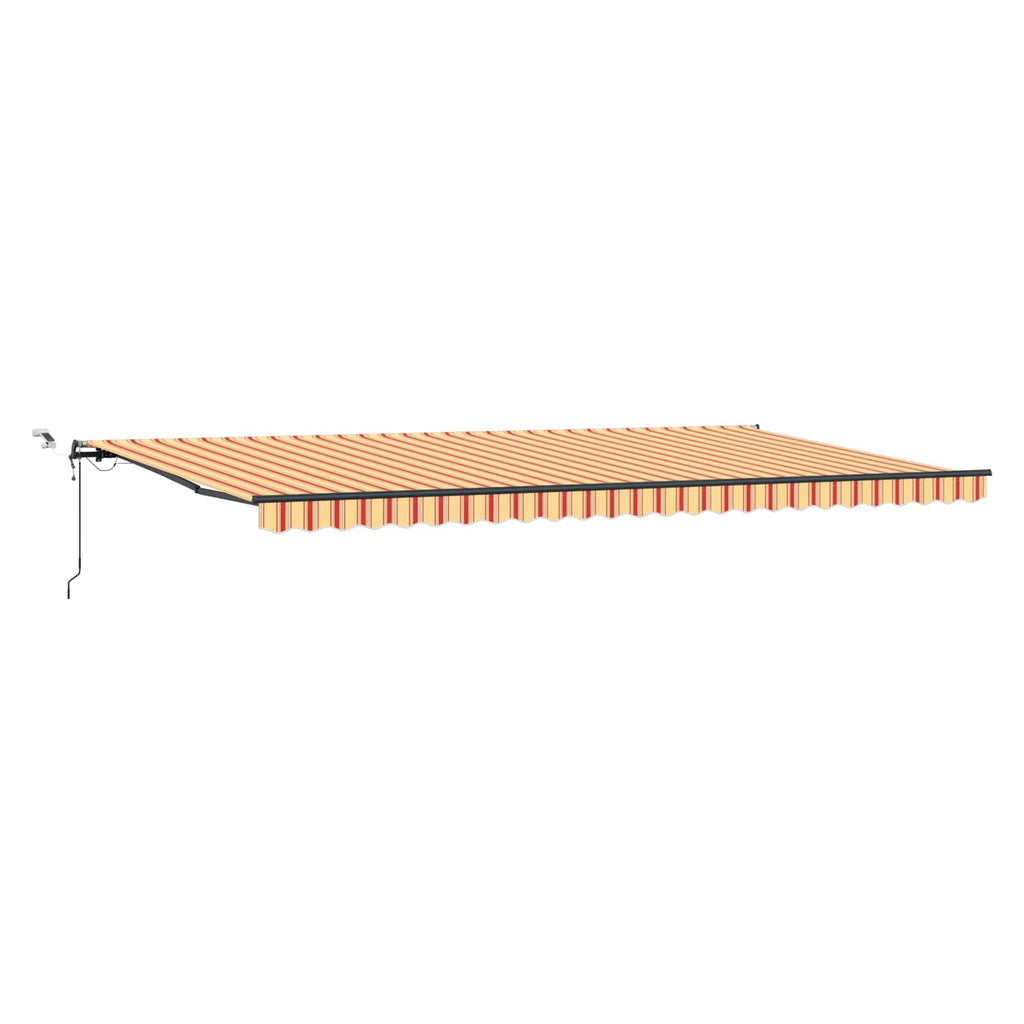vidaXL Tkanina Zadaszenia Żółty i pomarańczowy 600 × 300 cm Poliester