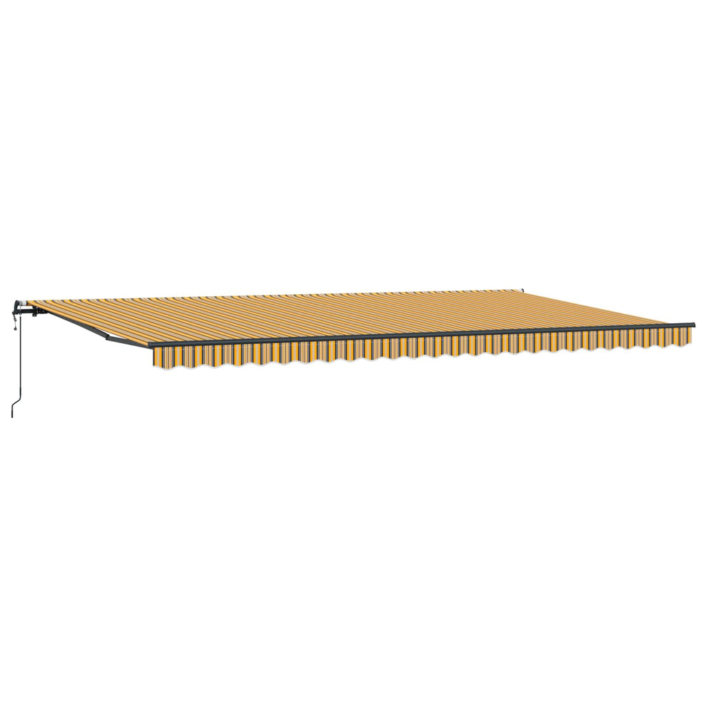 vidaXL Markiza wysuwana Wielokolorowe 600 × 350 cm Tkanina i aluminium