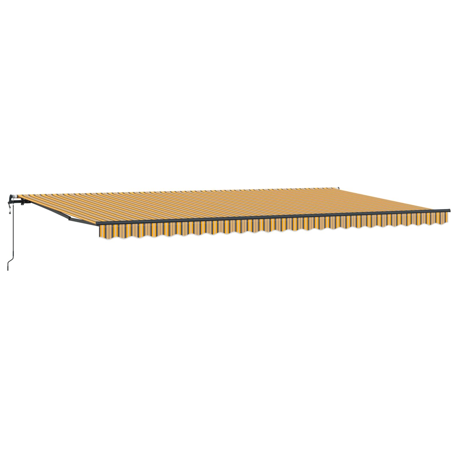 vidaXL Markiza wysuwana Wielokolorowe 600 × 350 cm Tkanina i aluminium
