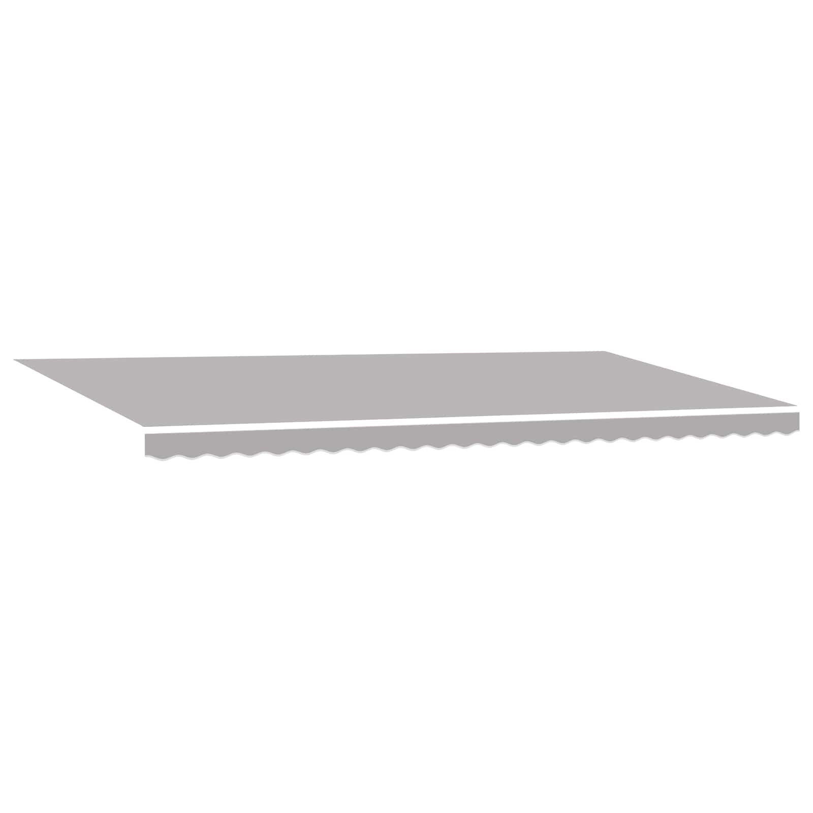 vidaXL Markiza wysuwana jasnoszary 600 × 350 cm Tkanina i aluminium
