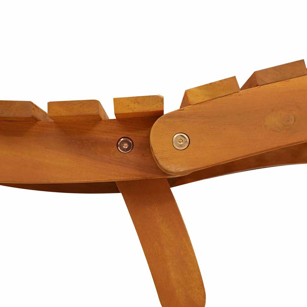 vidaXL Leżak 2 pcs Brązowy 55 x 184 x 64cm Lite Drewno Akacji