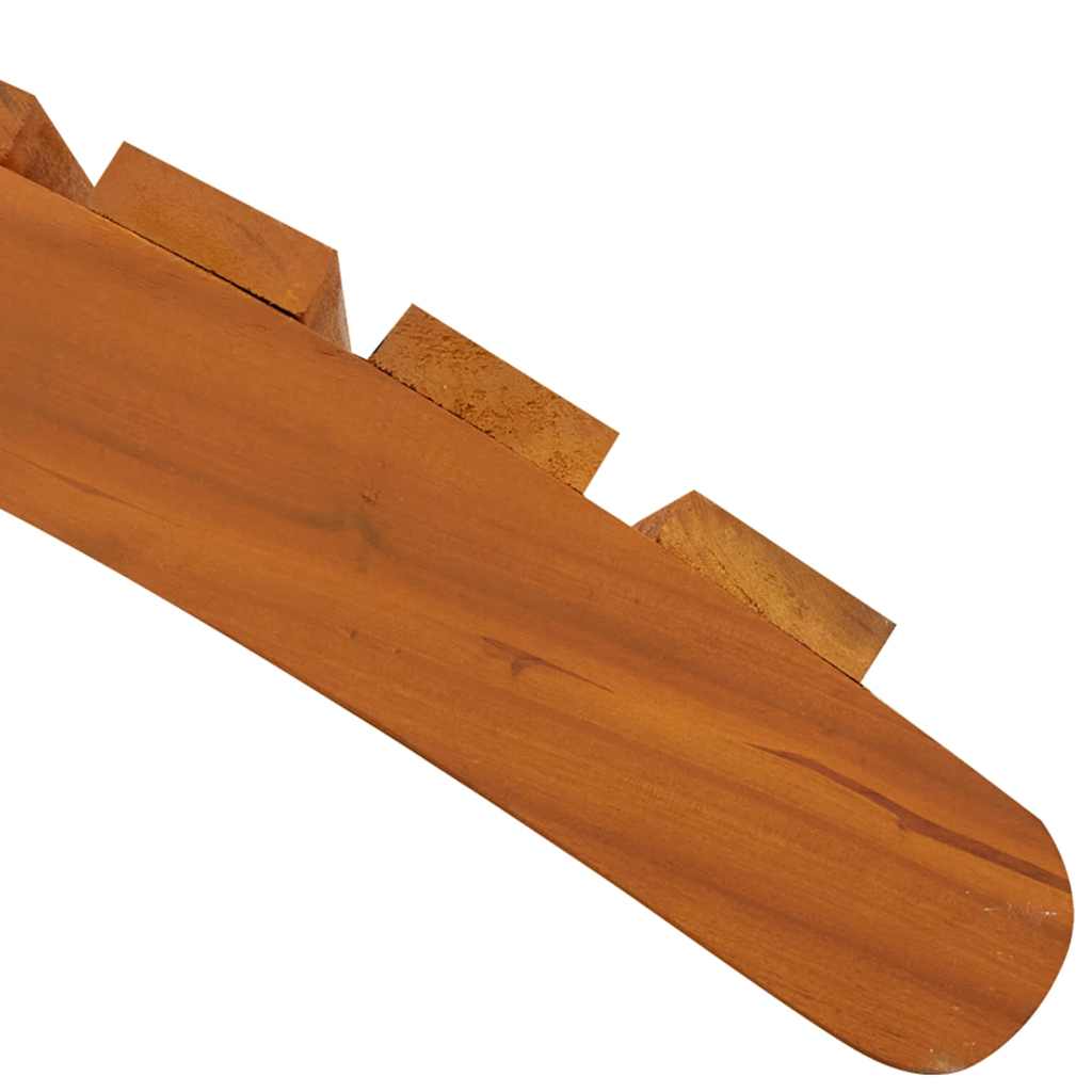 vidaXL Leżak 2 pcs Brązowy 55 x 184 x 64cm Lite Drewno Akacji