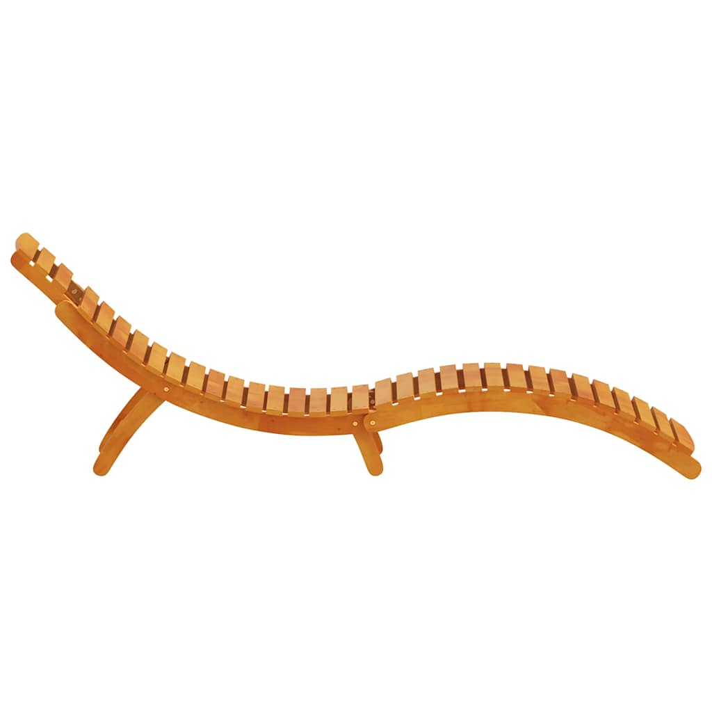 vidaXL Leżak 2 pcs Brązowy 55 x 184 x 64cm Lite Drewno Akacji