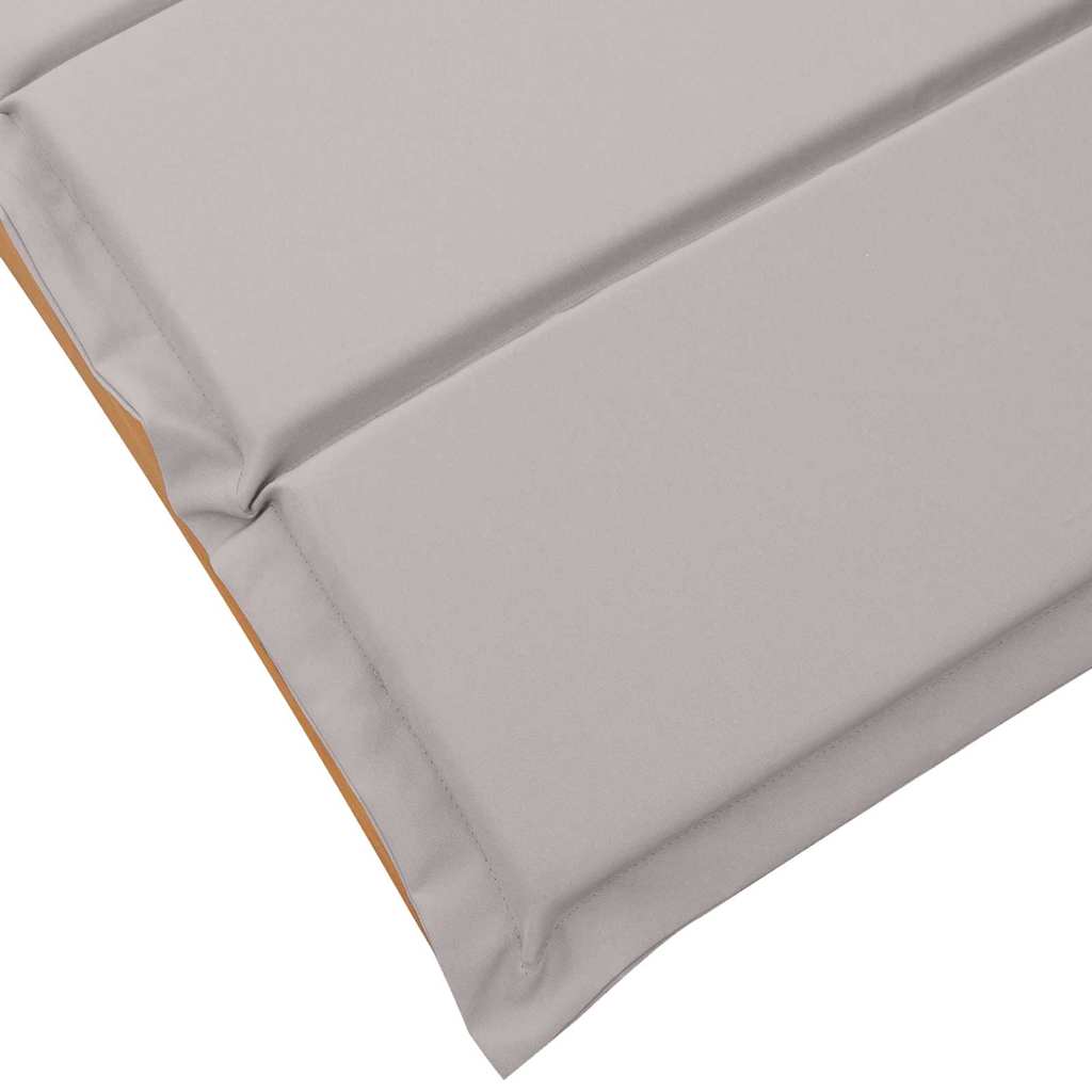 vidaXL Leżak z poduszką 2 pcs Ciemnoszary Lite Drewno Akacji