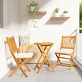 vidaXL Zestaw Bistro Ogrodowego 3 pcs Brązowy Lite Drewno Akacji