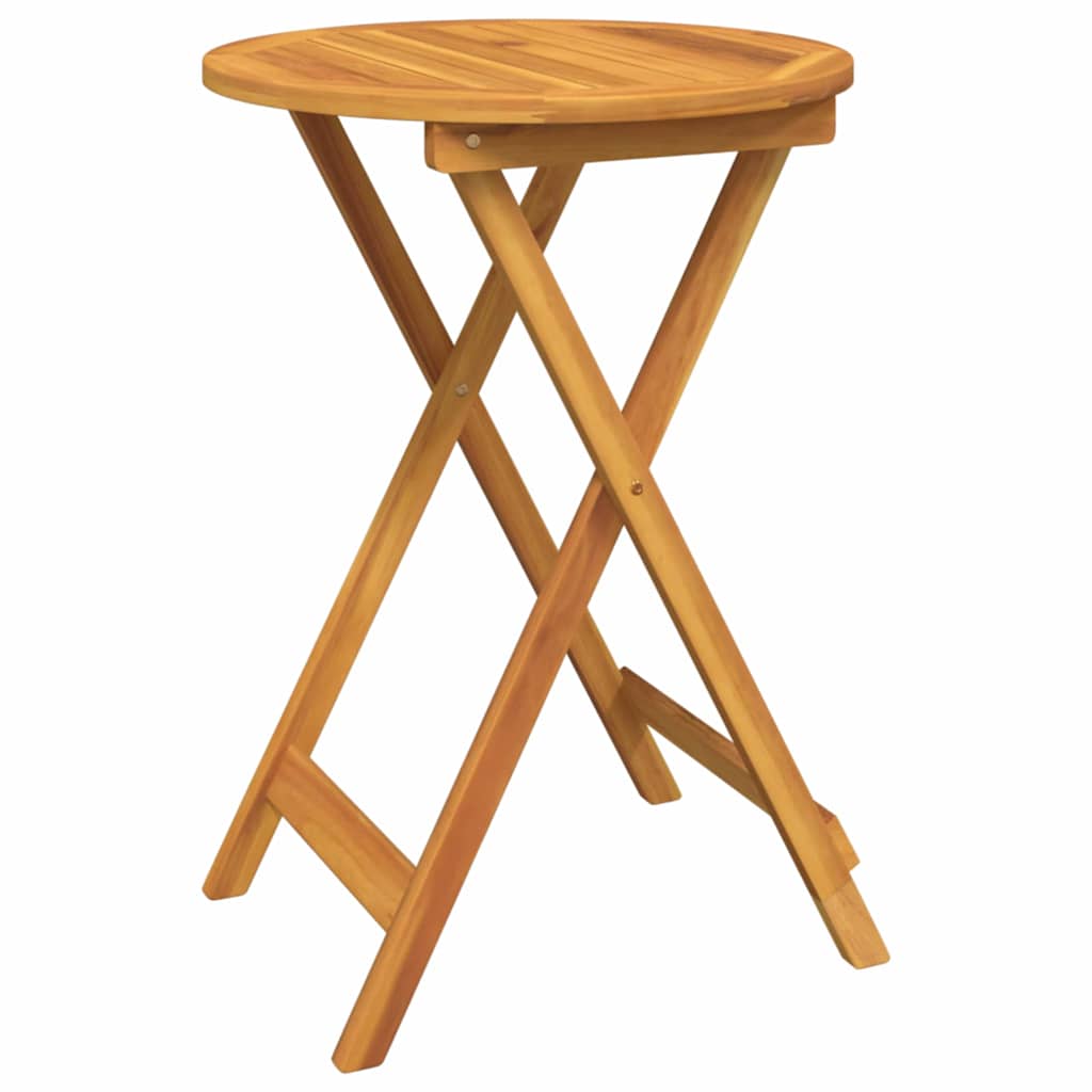 vidaXL Zestaw Bistro Ogrodowego 3 pcs Brązowy Lite Drewno Akacji