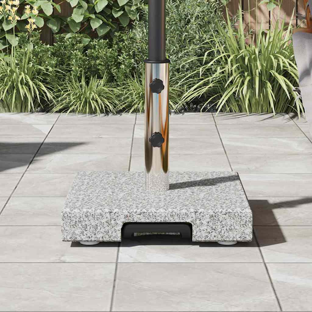 vidaXL Podstawa do parasola Szary 41 x 41 x 37 cm Granit