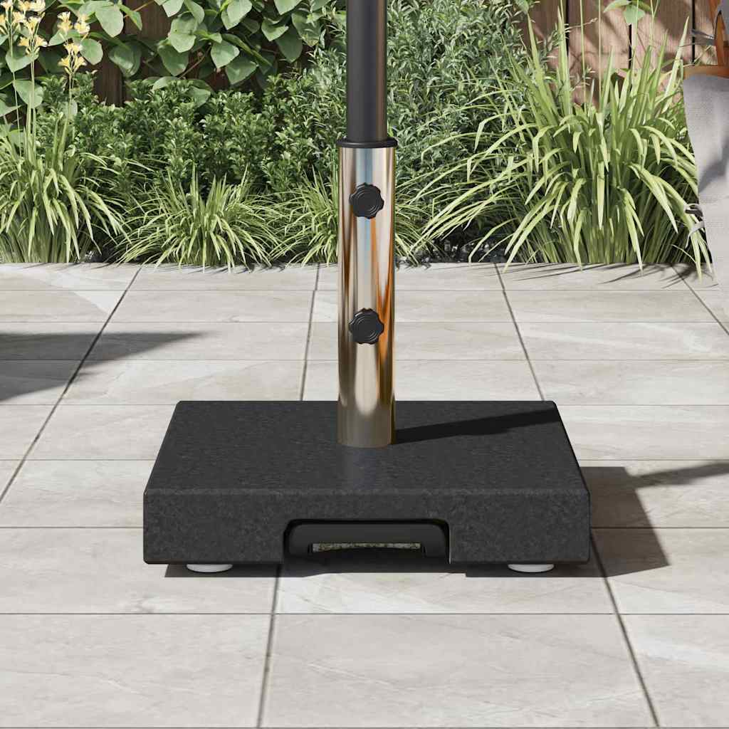 vidaXL Podstawa do parasola Czarny 41 x 41 x 37 cm Granit