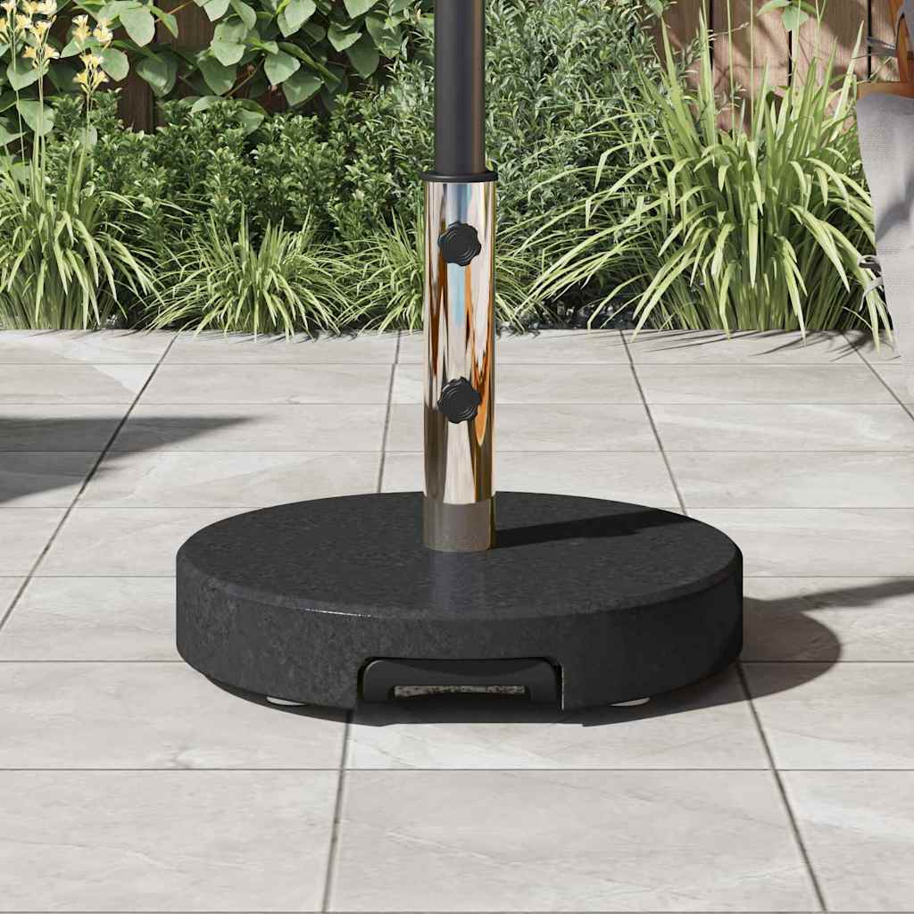 vidaXL Podstawa do parasola Czarny Ø 45 x 37.5 cm Granit