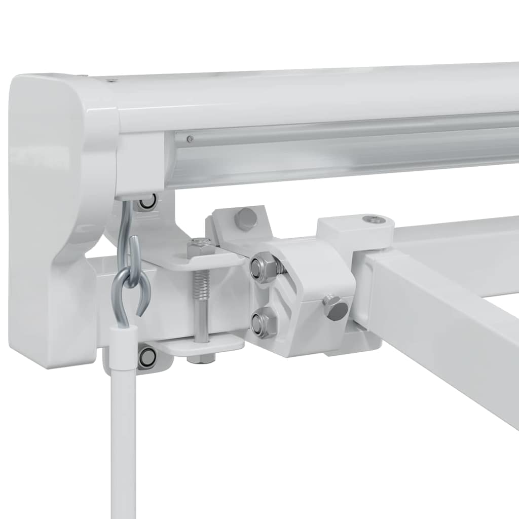 vidaXL Rama markizy Z regulacją Biały 2,5 x 2 m Stal