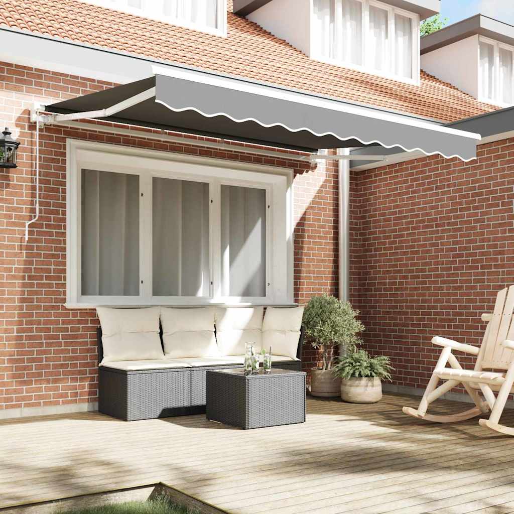 vidaXL Rama markizy Z regulacją Biały 2,5 x 2 m Stal