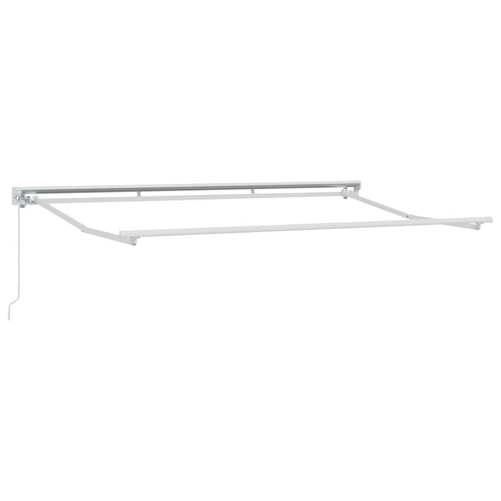 vidaXL Rama markizy Z regulacją Biały 3,5 x 2 m Stal