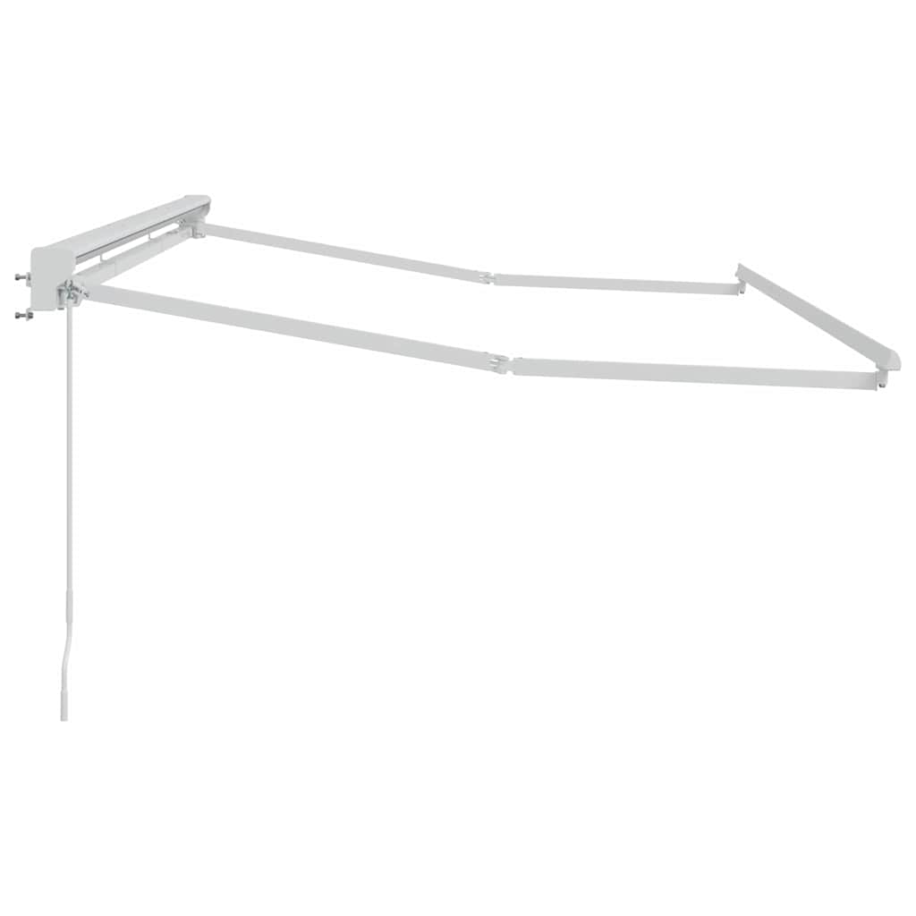 vidaXL Rama markizy Z regulacją Biały 3,5 x 2 m Stal