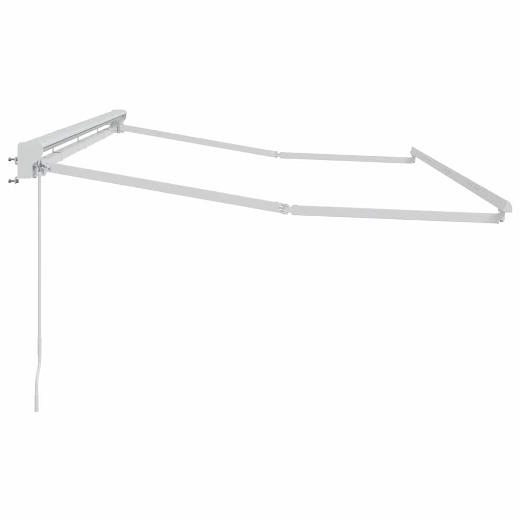 vidaXL Rama markizy Z regulacją Biały 4 x 2 m Stal