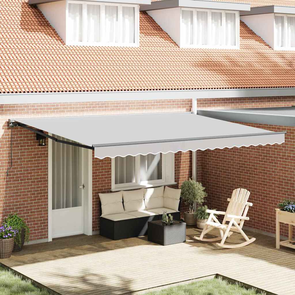 vidaXL Rama markizy Z regulacją Antracyt 4 × 3 m Stal