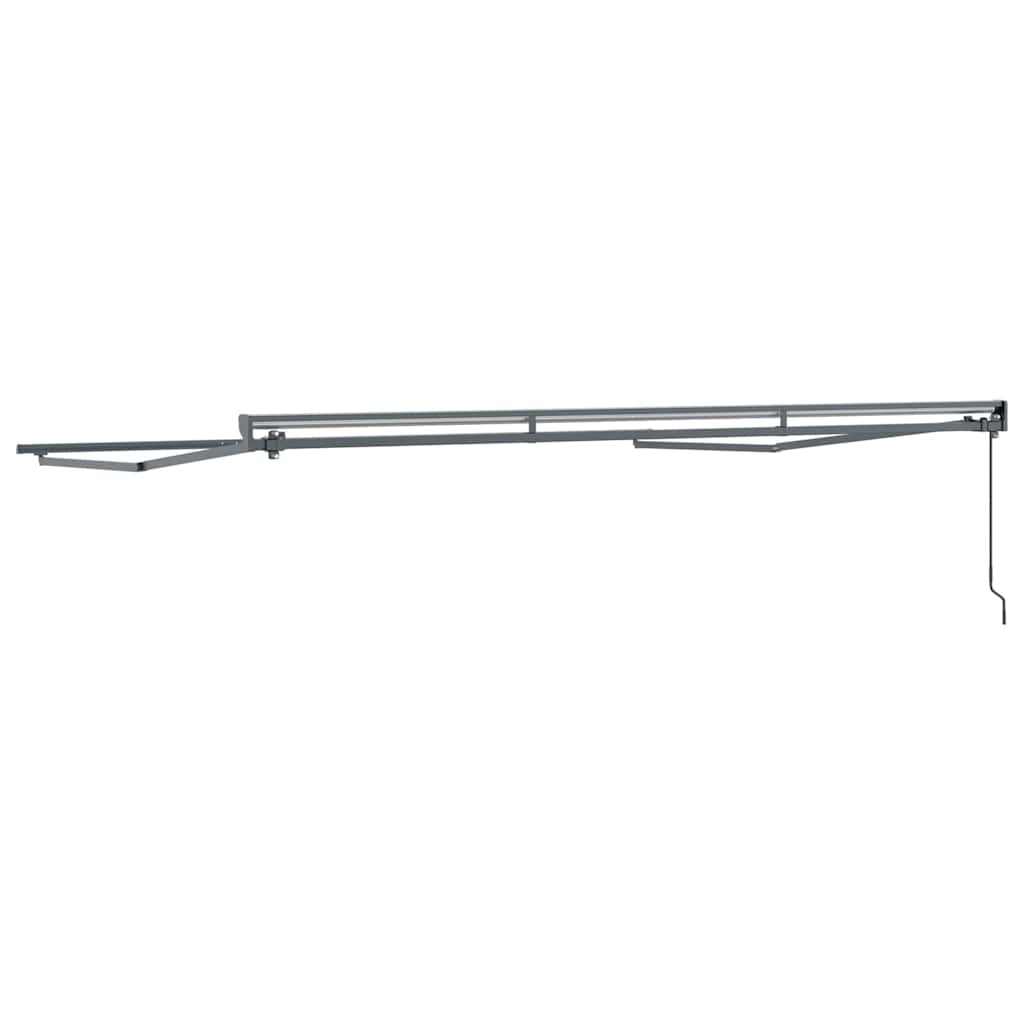 vidaXL Rama markizy Z regulacją Antracyt 4 × 3 m Stal