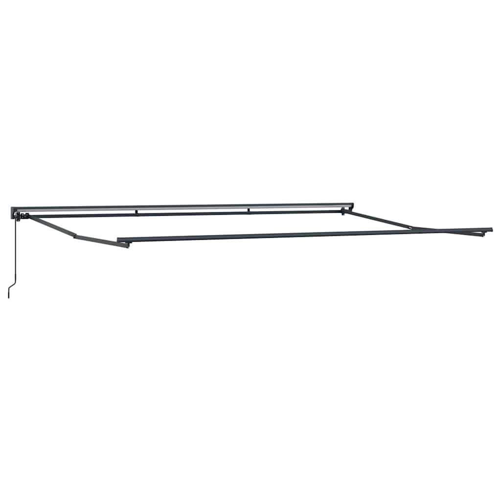 vidaXL Rama markizy Z regulacją Antracyt 5 x 3 m Stal