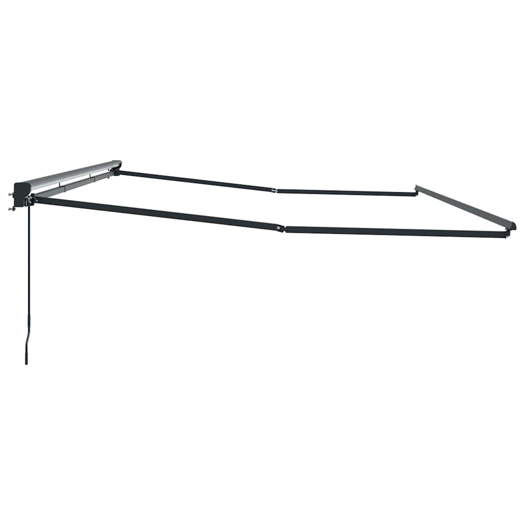 vidaXL Rama markizy Z regulacją Antracyt 5 x 3 m Stal