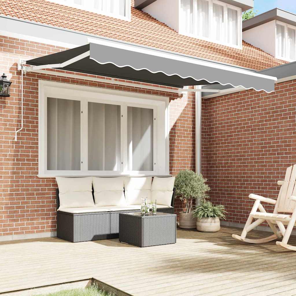 vidaXL Rama markizy Z regulacją Biały 2,5 x 2 m Stal