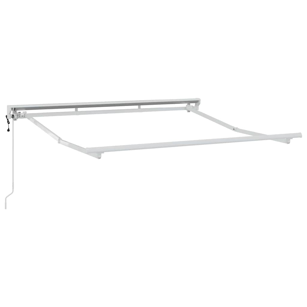 vidaXL Rama markizy Z regulacją Biały 2,5 x 2 m Stal