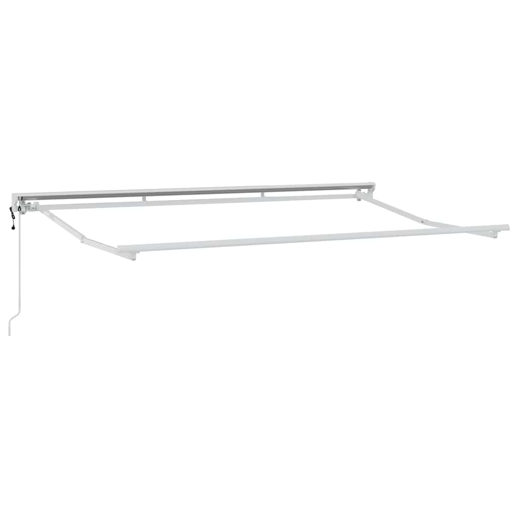 vidaXL Rama markizy Z regulacją Biały 3,5 x 2 m Stal