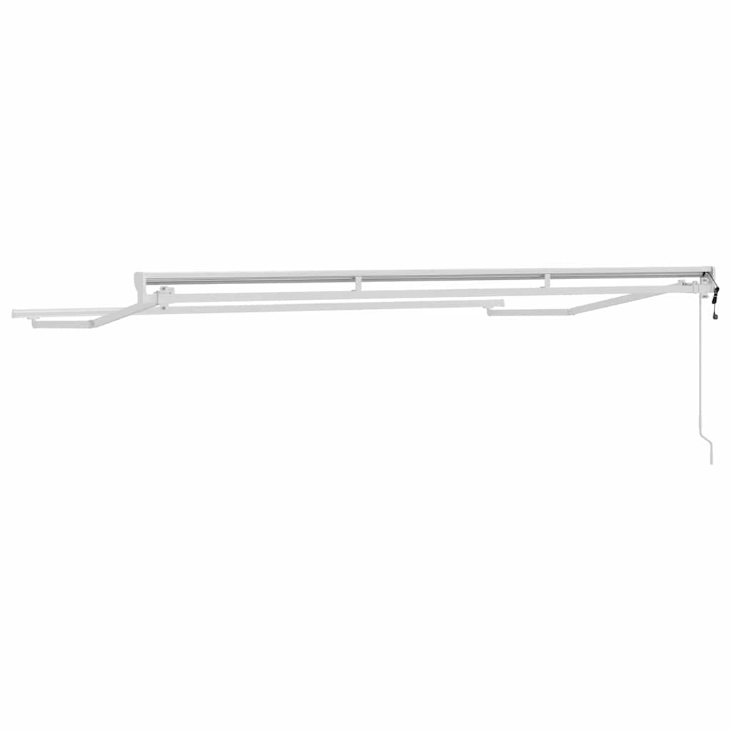vidaXL Rama markizy Z regulacją Biały 3,5 x 2 m Stal