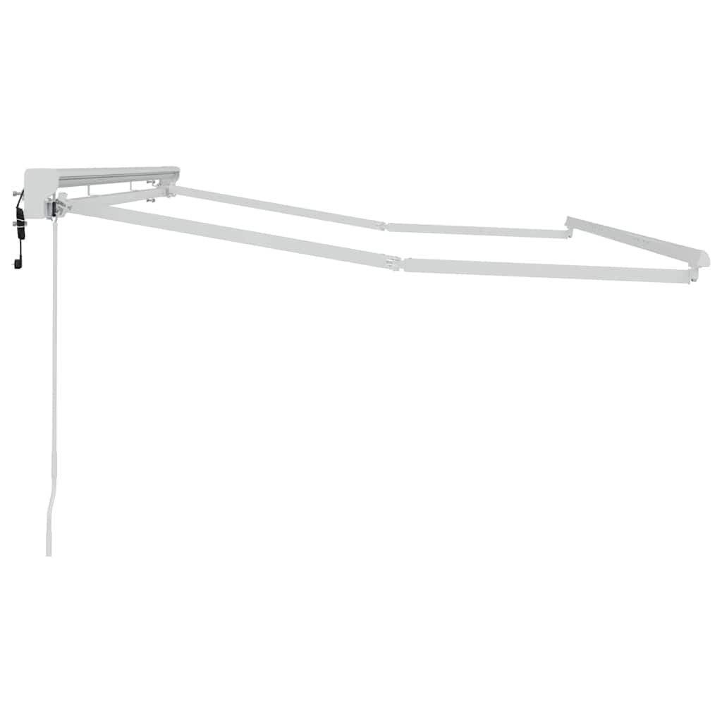 vidaXL Rama markizy Z regulacją Biały 3,5 x 2 m Stal