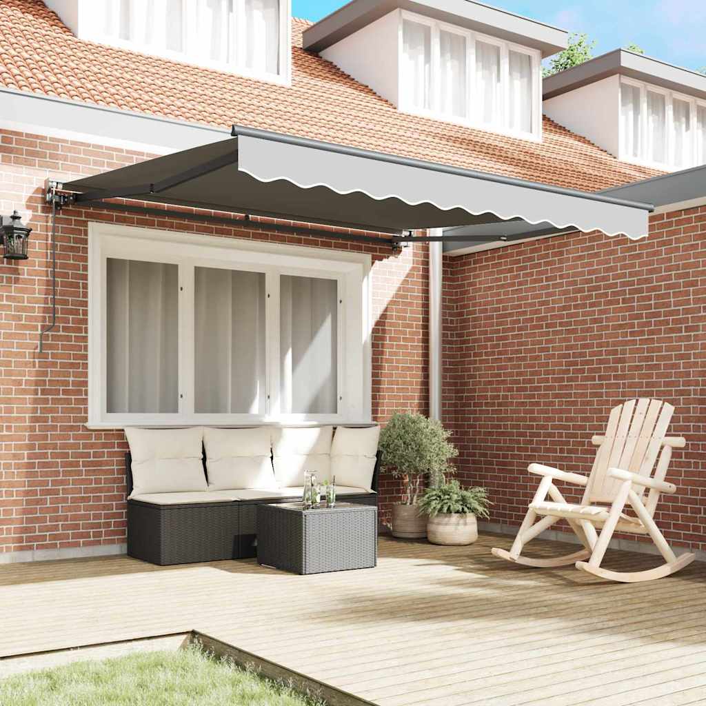 vidaXL Rama markizy Z regulacją Antracyt 3 x 2,5 m Stal