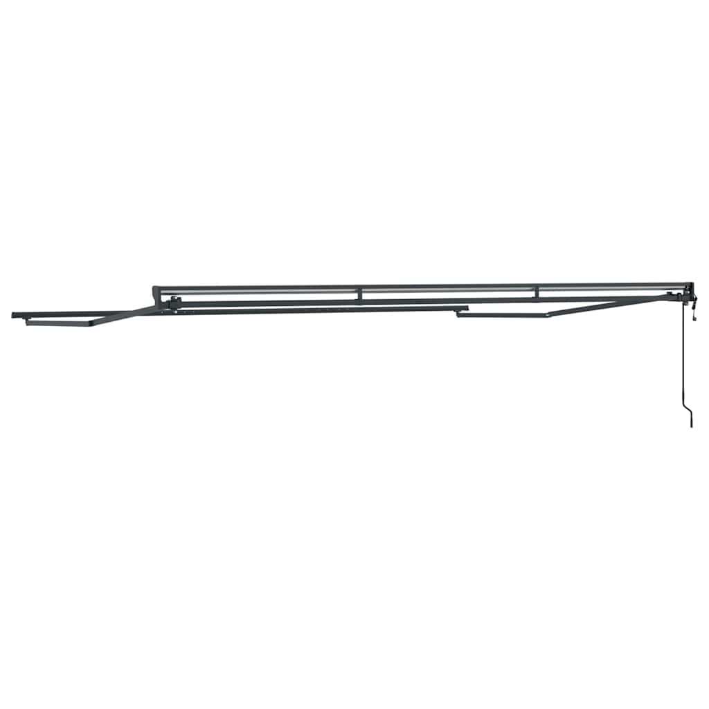 vidaXL Rama markizy Z regulacją Antracyt 4,5 × 3 m Stal