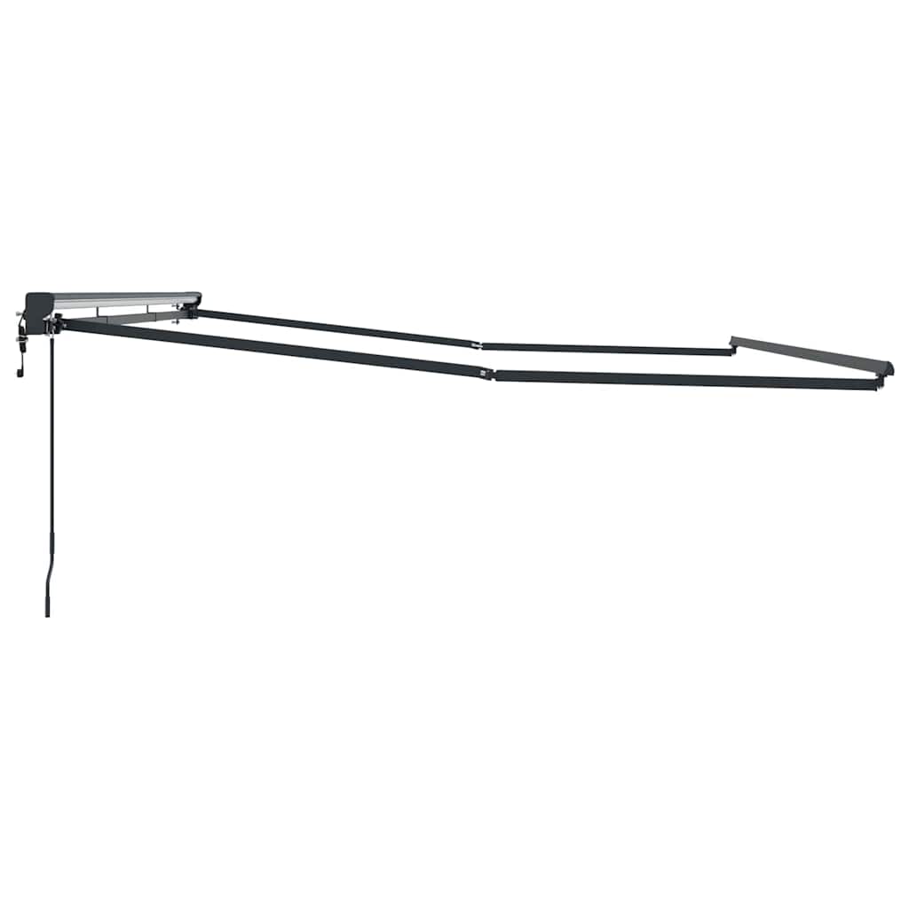 vidaXL Rama markizy Z regulacją Antracyt 4,5 × 3 m Stal