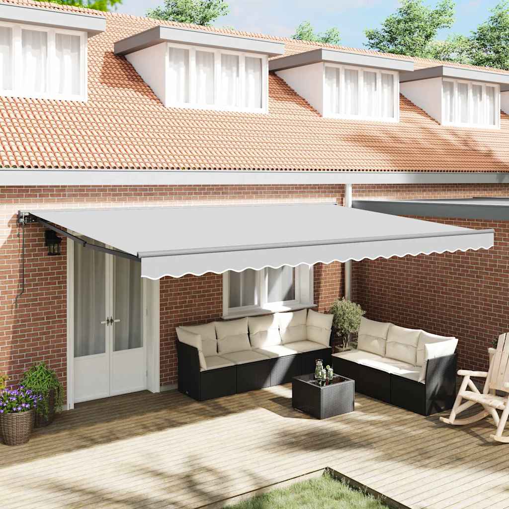 vidaXL Rama markizy Z regulacją Antracyt 5 x 3 m Stal