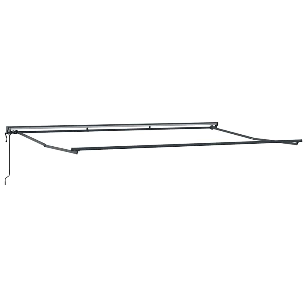 vidaXL Rama markizy Z regulacją Antracyt 5 x 3 m Stal