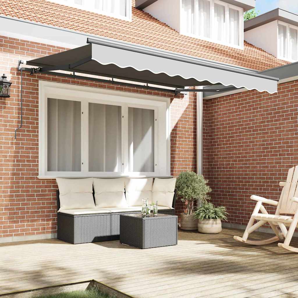 vidaXL Rama markizy Antracyt 3,5 x 2 m Metal