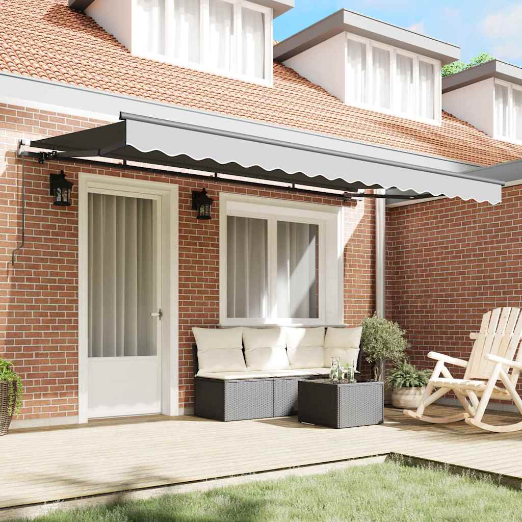 vidaXL Rama markizy Antracyt 4 x 2 m Metal