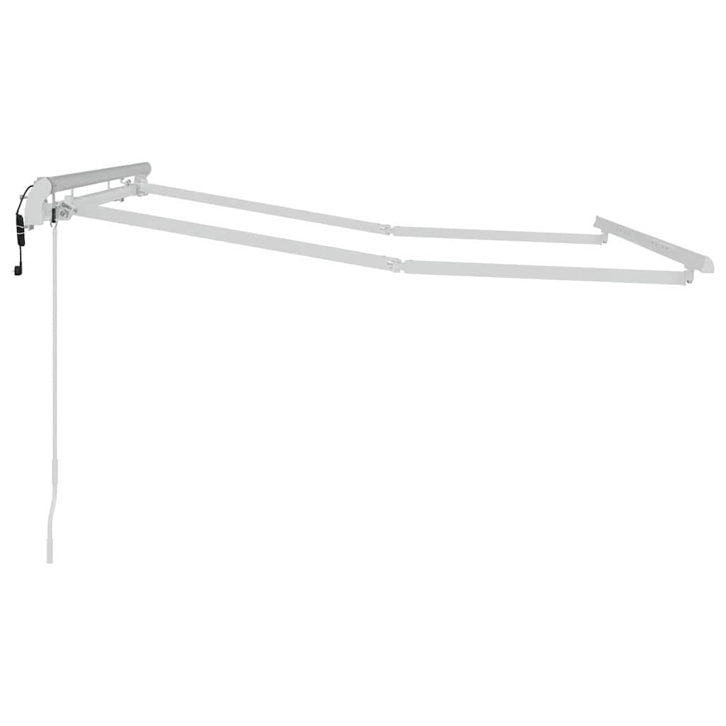 vidaXL Rama markizy Biały 2,5 x 2 m Metal