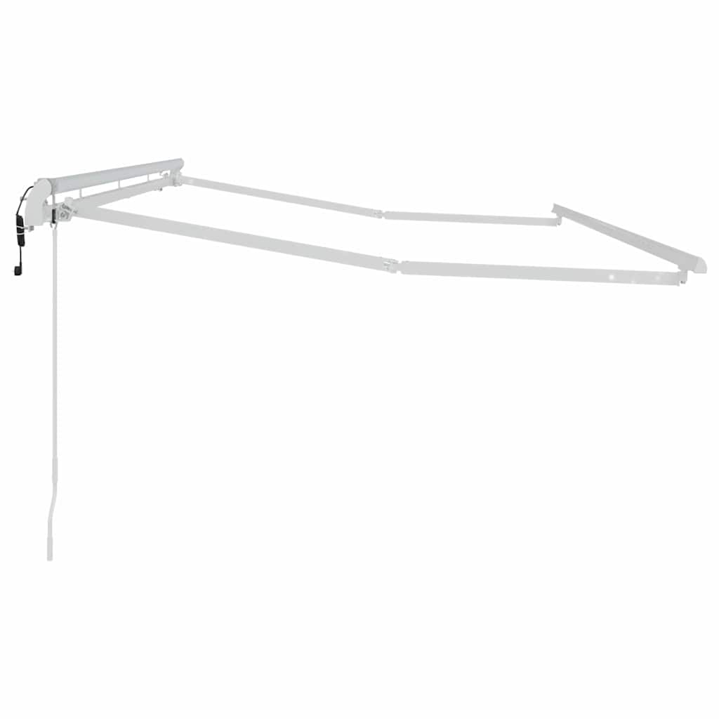 vidaXL Rama markizy Biały 4 x 2 m Metal